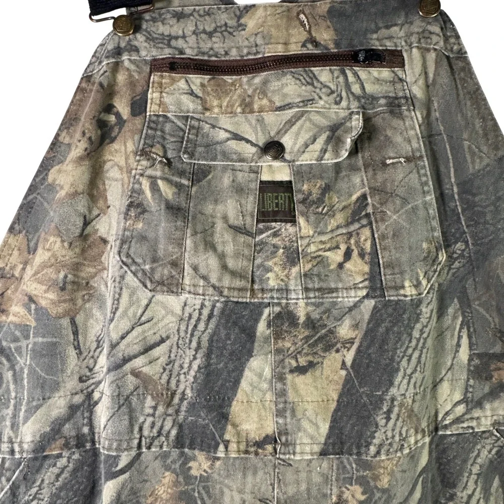 Liberty Overalls Realtree‎ Hardwoods Camo Bibs Cotton Canvas Duck 44 Regular XXL